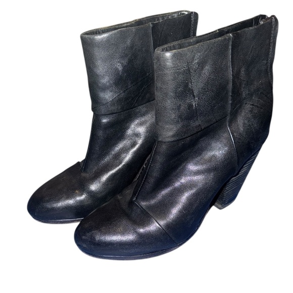rag & bone Shoes - rag & bone Black Heeled Leather Boots